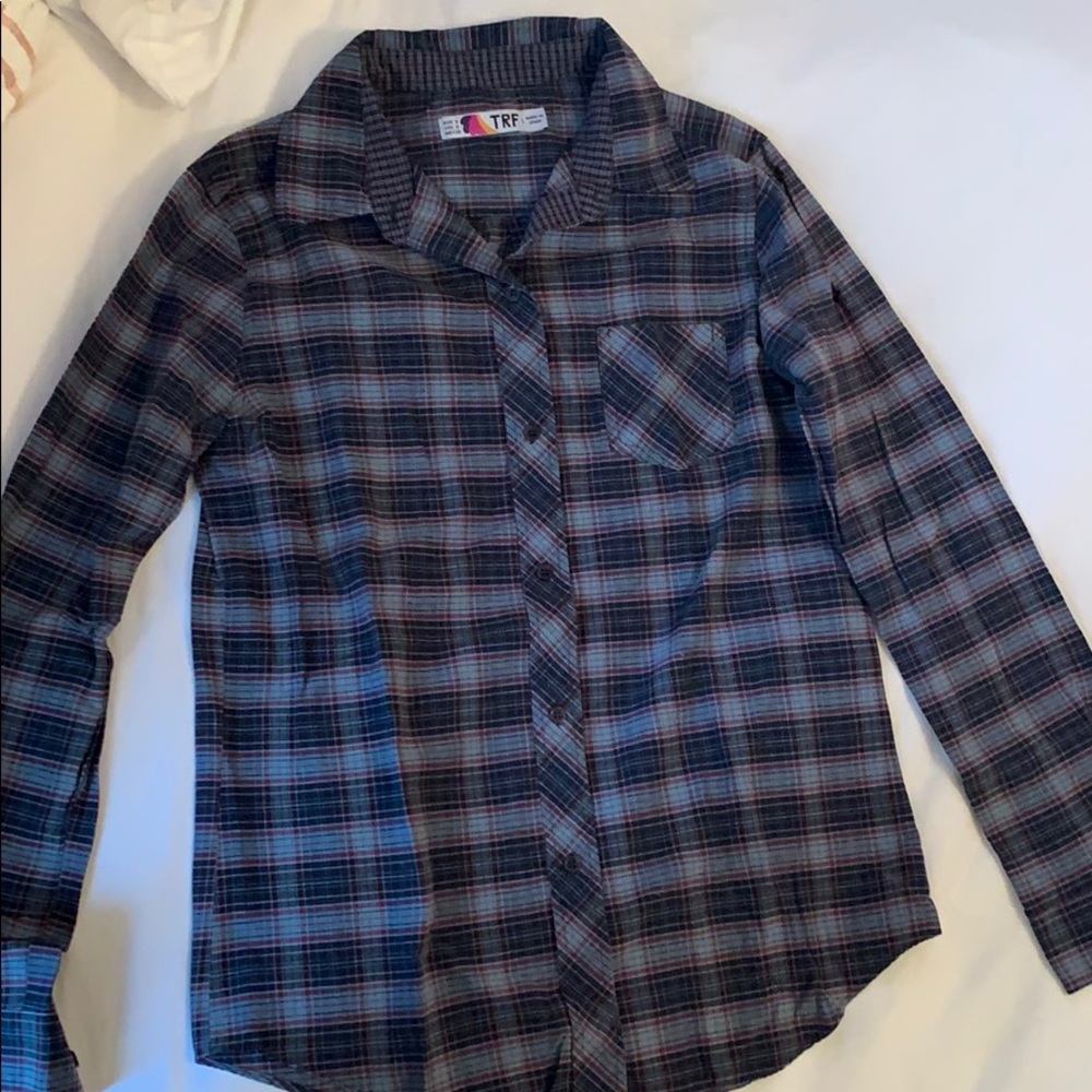 Zara Plaid Button Up shirt